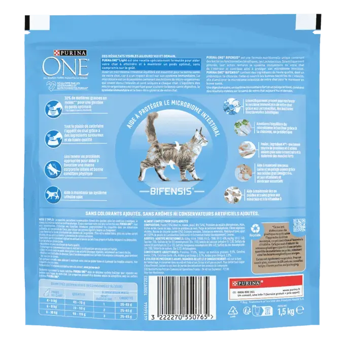 Purina® ONE® - Crocchette Light per Gatto in Sovrappeso al Pollo e al Grano