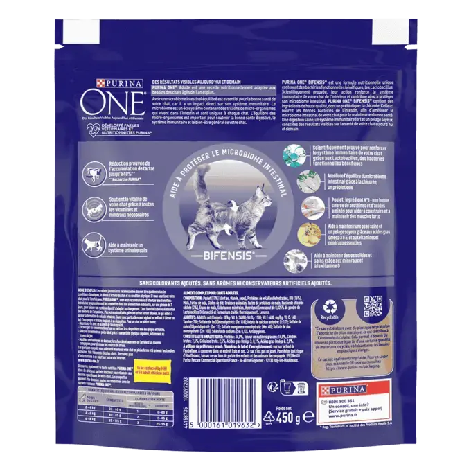 Purina® ONE® - Crocchette per Gatto Adulto al Pollo e Cereali