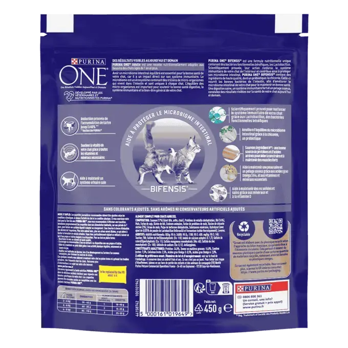 Purina® ONE® - Crocchette per Gatto Adulto al Salmone e Cereali