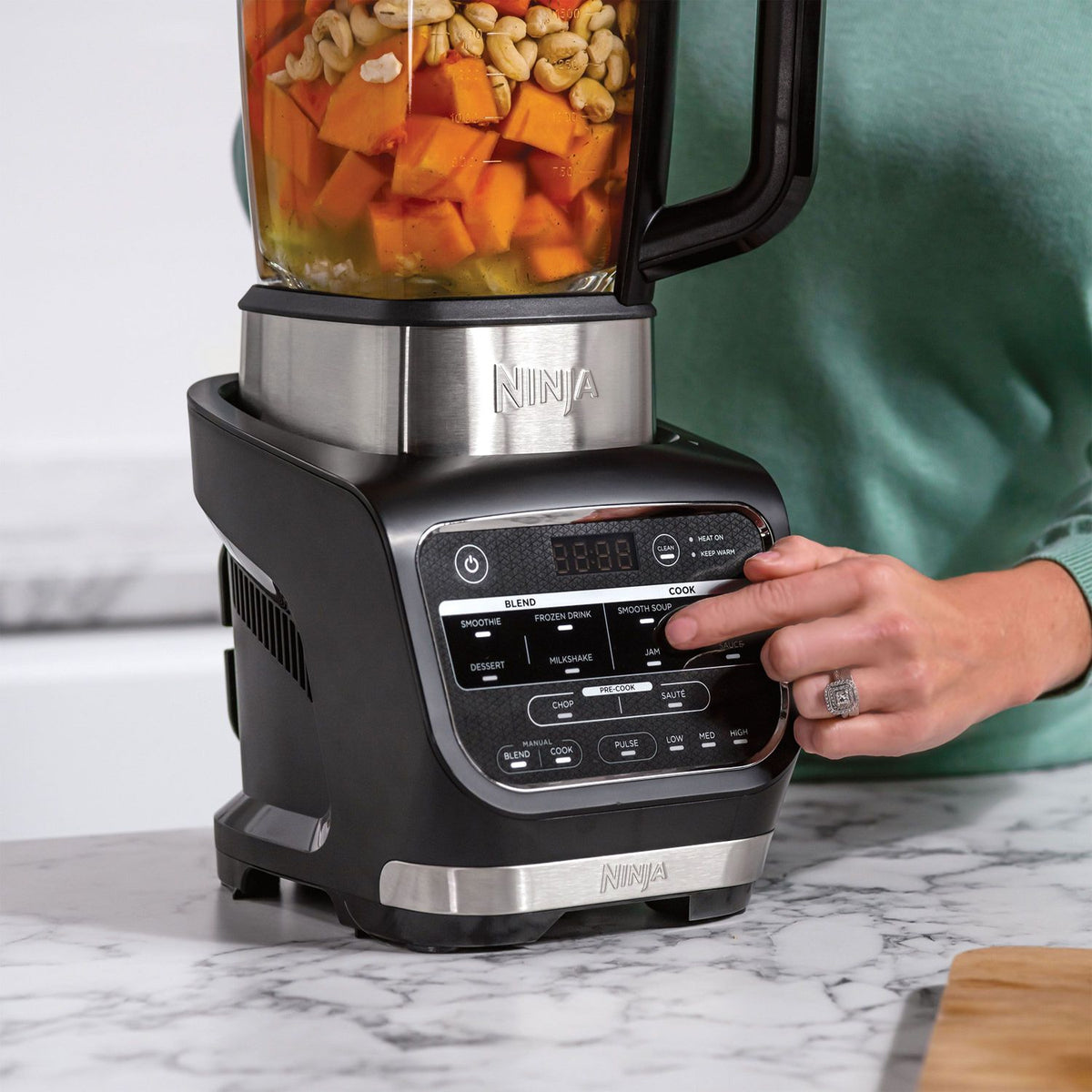 Frullatore riscaldante Ninja Foodi 2 in 1 HB150EU- Bicchiere in vetro Thermoresist - 1.7L