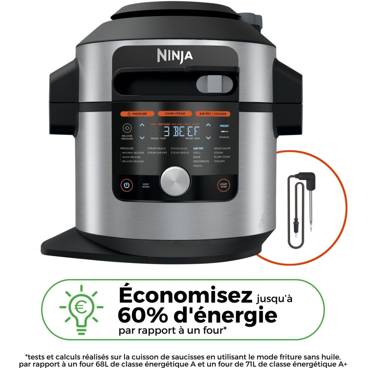 Multicooker Ninja Foodi Max OL750EU grigio/nero 7,5 L, 14 modalità di cottura incluso air fryer