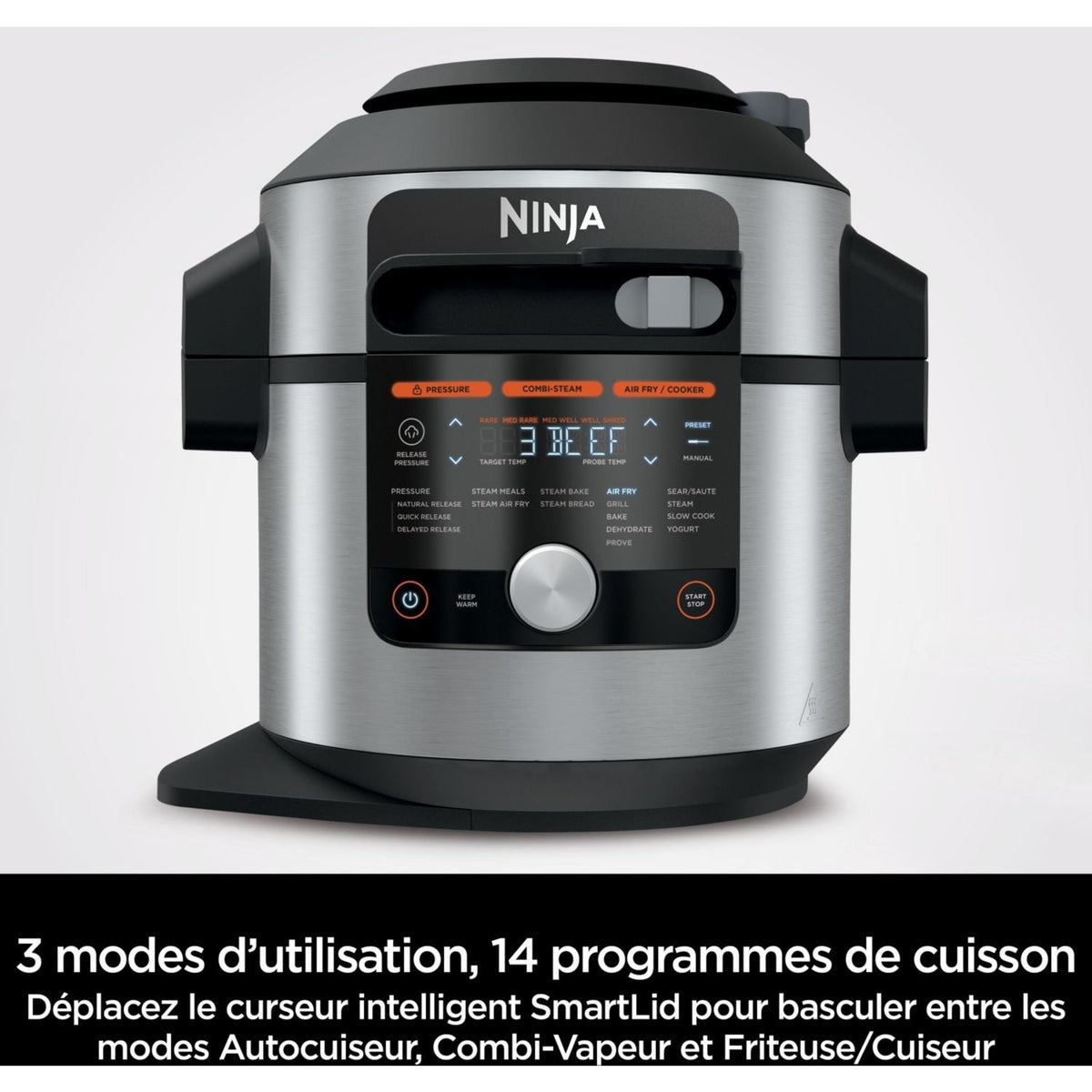 Multicooker Ninja Foodi Max OL750EU grigio/nero 7,5 L, 14 modalità di cottura incluso air fryer