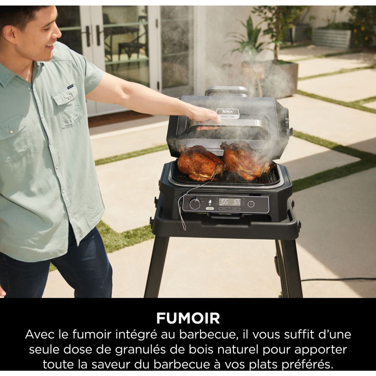 Barbecue elettrico Ninja Woodfire OG850EU Pro XL 50x40 cm