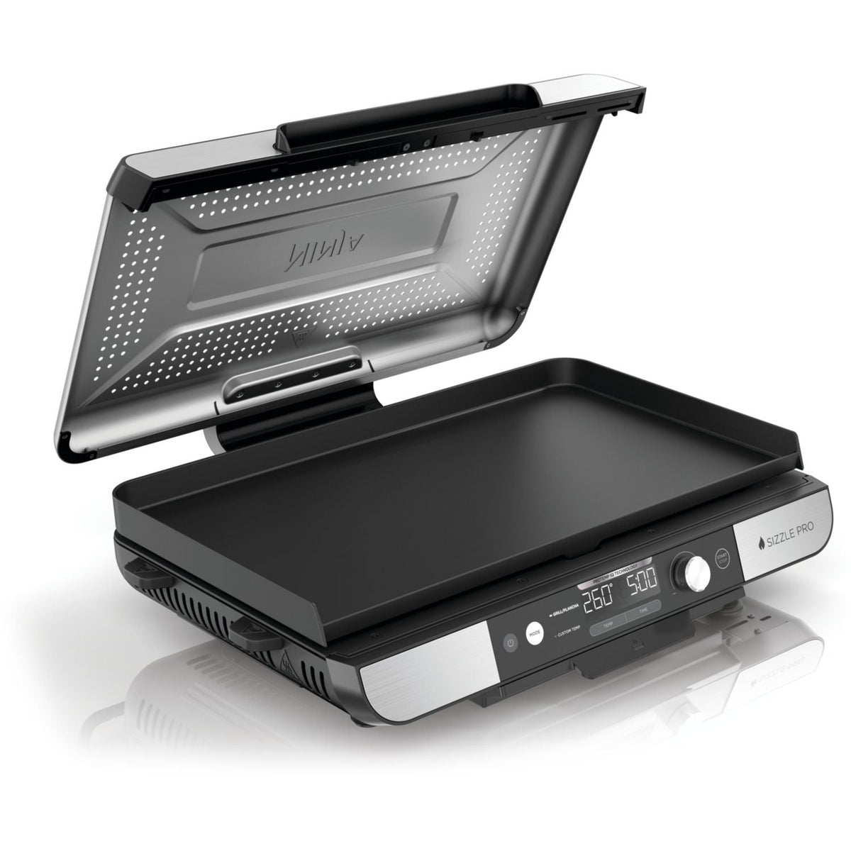Piastra elettrica Ninja GX101EU grigio grill/piastra da internoXL da tavolo, 47x24.7 cm