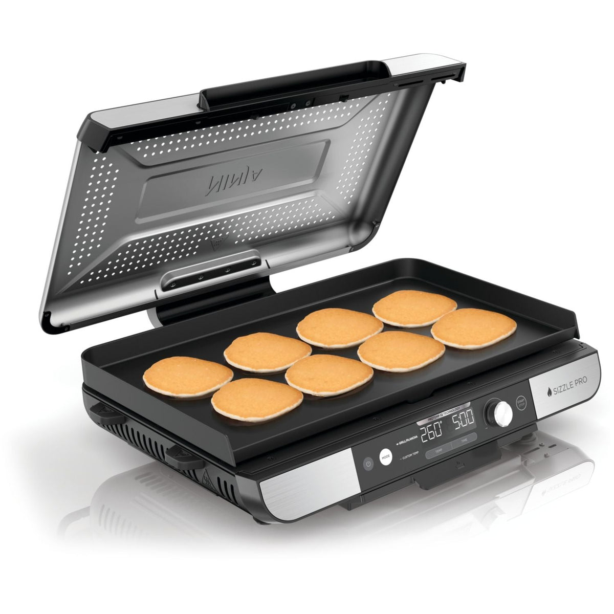 Piastra elettrica Ninja GX101EU grigio grill/piastra da internoXL da tavolo, 47x24.7 cm