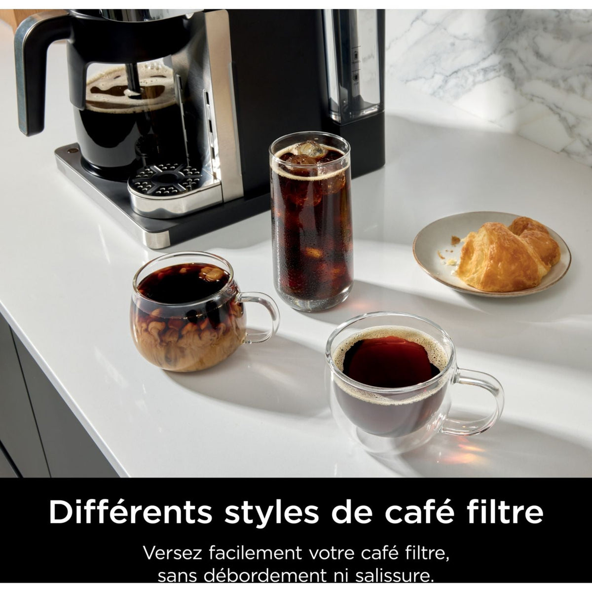 Macchina da caffè a filtro e capsule Ninja con montalatte integrato CFN803EU