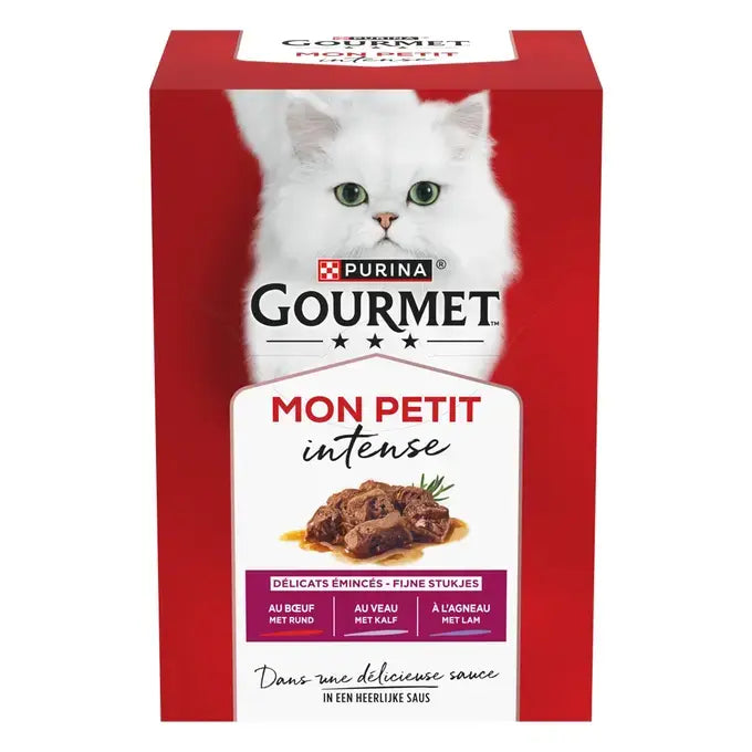 GOURMET™ Mon Petit Intense Selezione di Carne (Manzo, Agnello e Vitello)