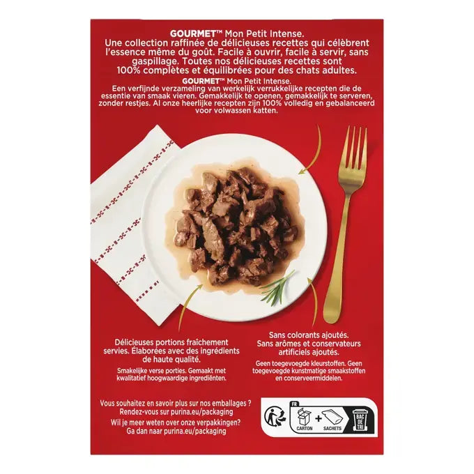 GOURMET™ Mon Petit Intense Selezione di Carne (Manzo, Agnello e Vitello)