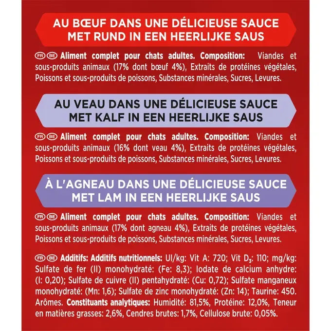 GOURMET™ Mon Petit Intense Selezione di Carne (Manzo, Agnello e Vitello)