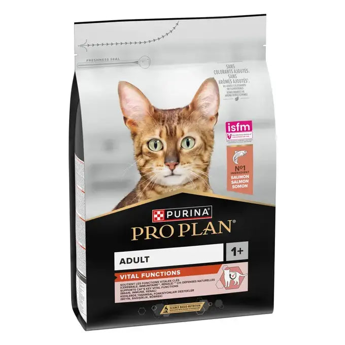 PURINA® PRO PLAN® Adult VITAL FUNCTIONS Ricco di Salmone - Crocchette per gatto che favoriscono le funzioni vitali chiave