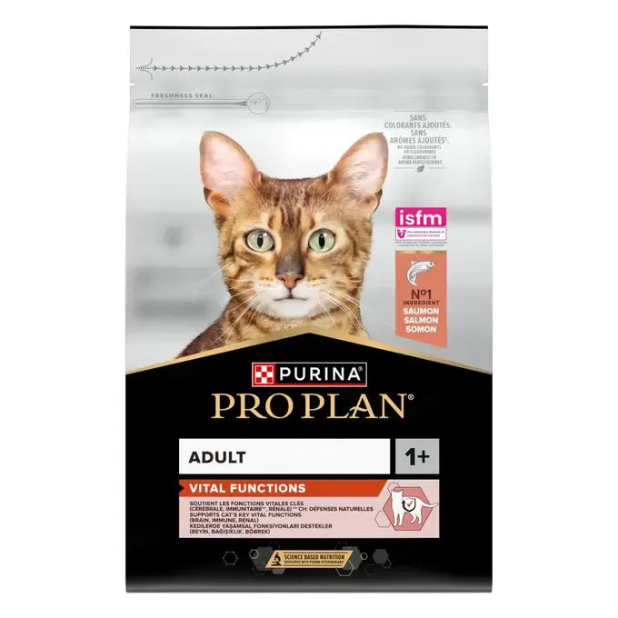 PURINA® PRO PLAN® Adult VITAL FUNCTIONS Ricco di Salmone - Crocchette per gatto che favoriscono le funzioni vitali chiave