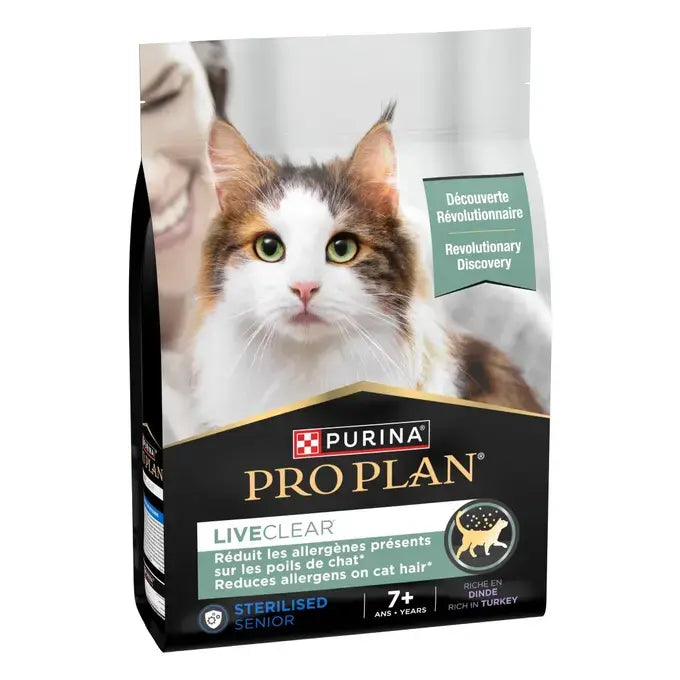 PRO PLAN® LIVECLEAR® Sterilised Senior 7+ Tacchino