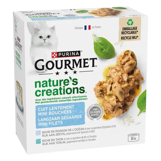 GOURMET™ NATURE'S CREATIONS Mini Bocconcini Scrigno di Mare - Lattine per gatto