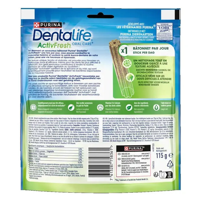 DENTALIFE® ActivFresh® Cane Medio (12-25kg) - Stick masticabili