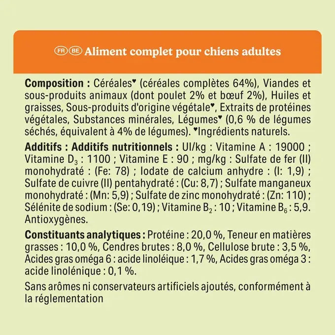 Friskies® Balance - Crocchette bilanciate per cane al pollo e manzo