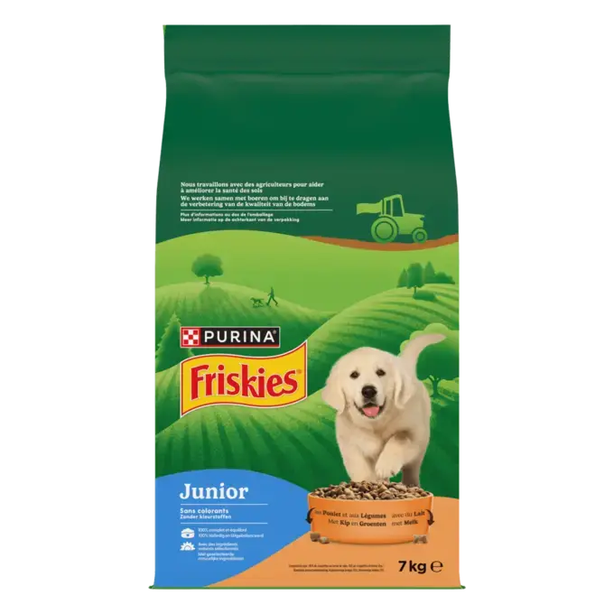 Friskies® Junior - Crocchette per cucciolo al pollo