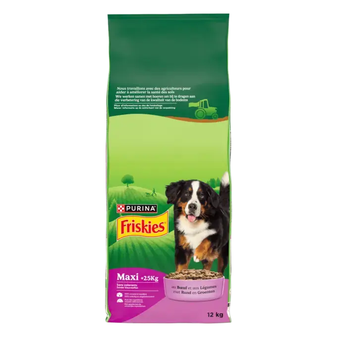 Friskies® Maxi - Crocchette per cane al manzo