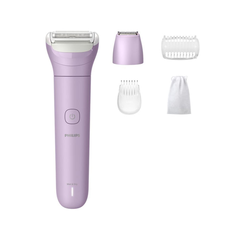 Philips Lady Shaver Series 6000 Rasoio senza fili, per pelle asciutta o bagnata