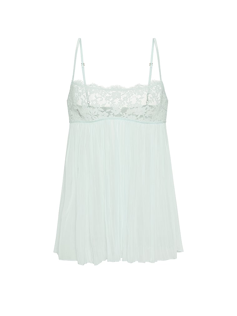 Set babydoll plissettato in pizzo Dare to Dream