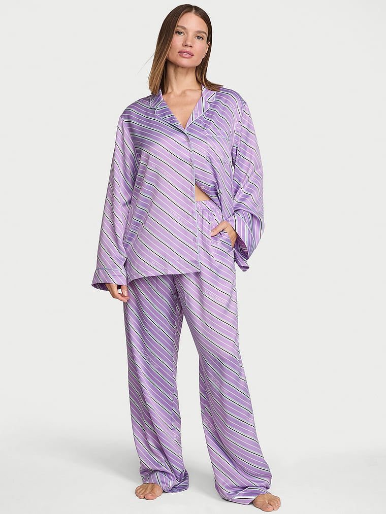 Set pigiama lungo Signature Satin