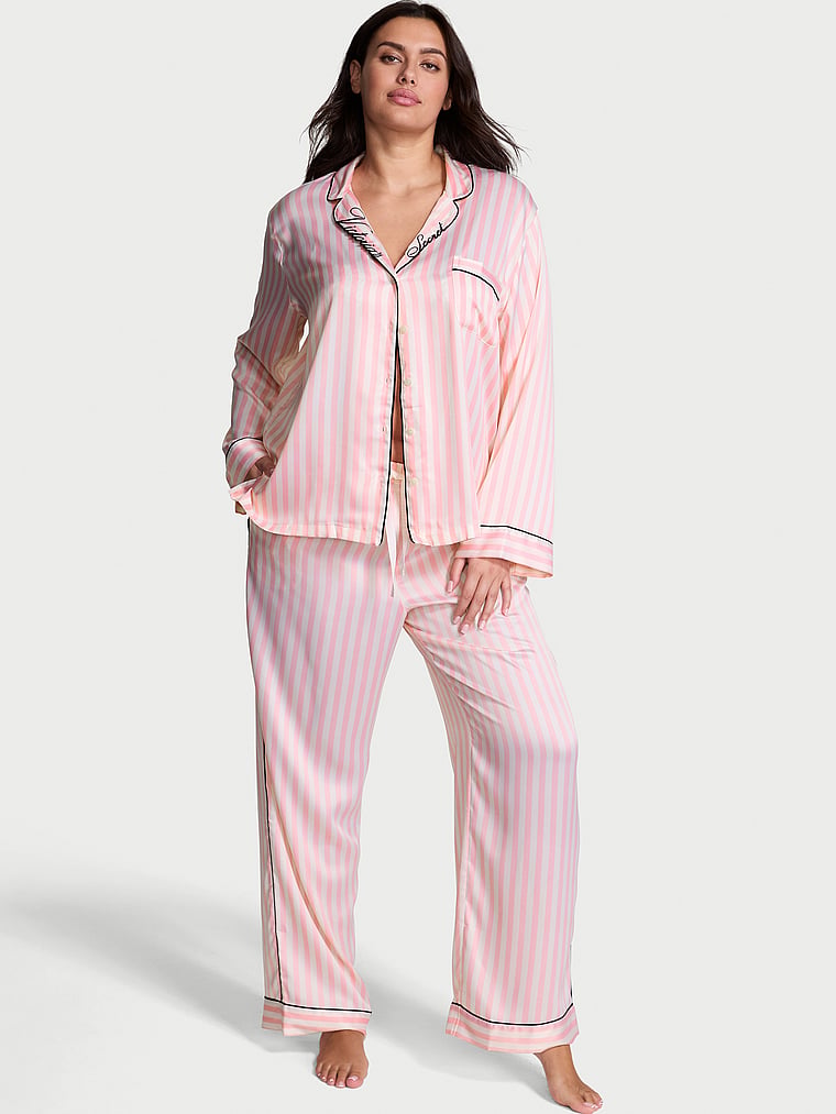 Set pigiama lungo Signature Satin