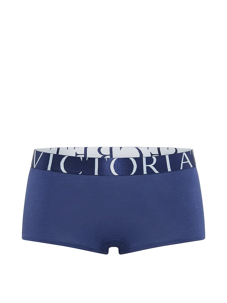 Culotte in cotone con maxi logo