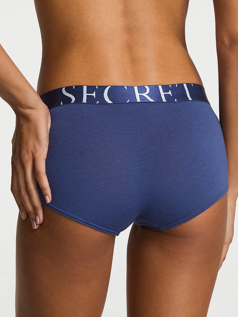 Culotte in cotone con maxi logo