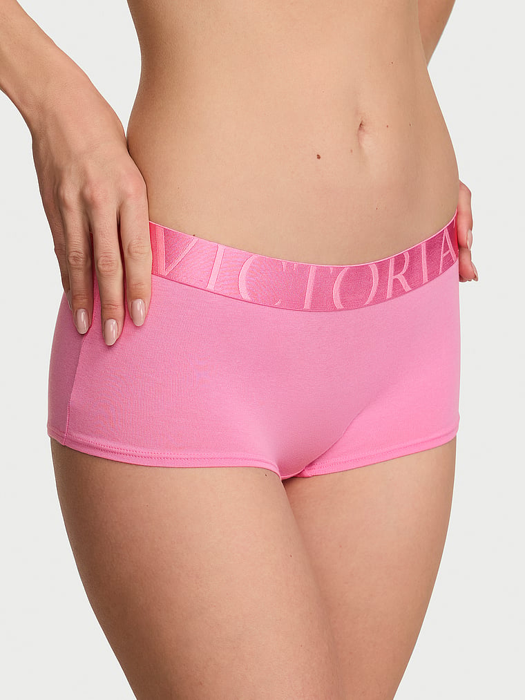 Culotte in cotone con maxi logo