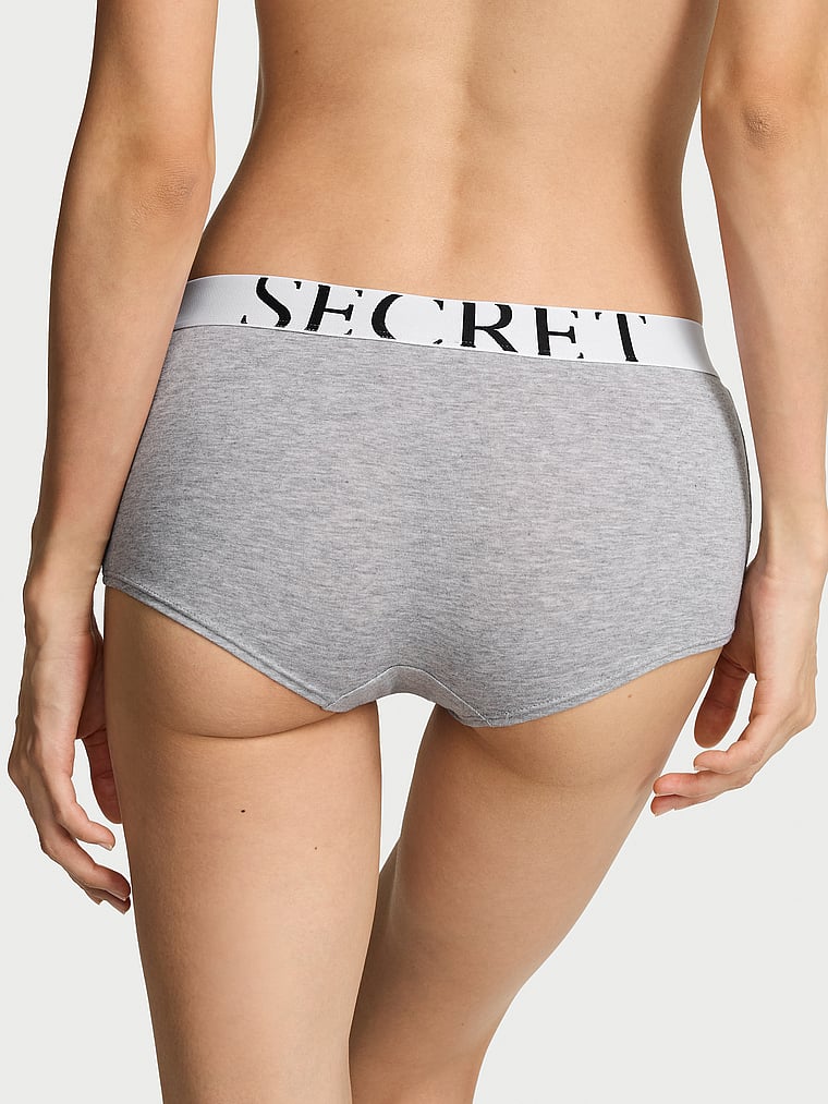 Culotte in cotone con maxi logo