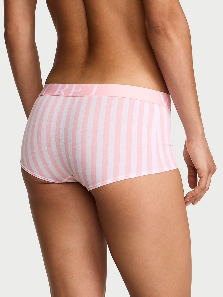 Culotte in cotone con maxi logo
