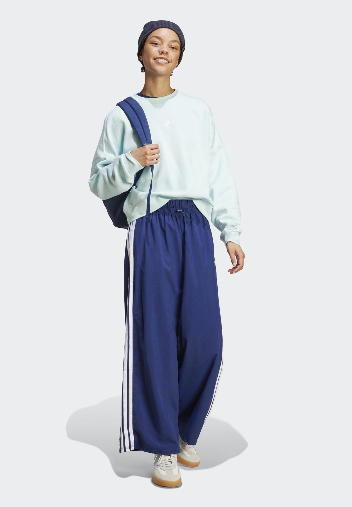adidas Sportswear Essentials 3 Stripes Lifestyle Woven Parachute – Pantaloni della tuta Donna