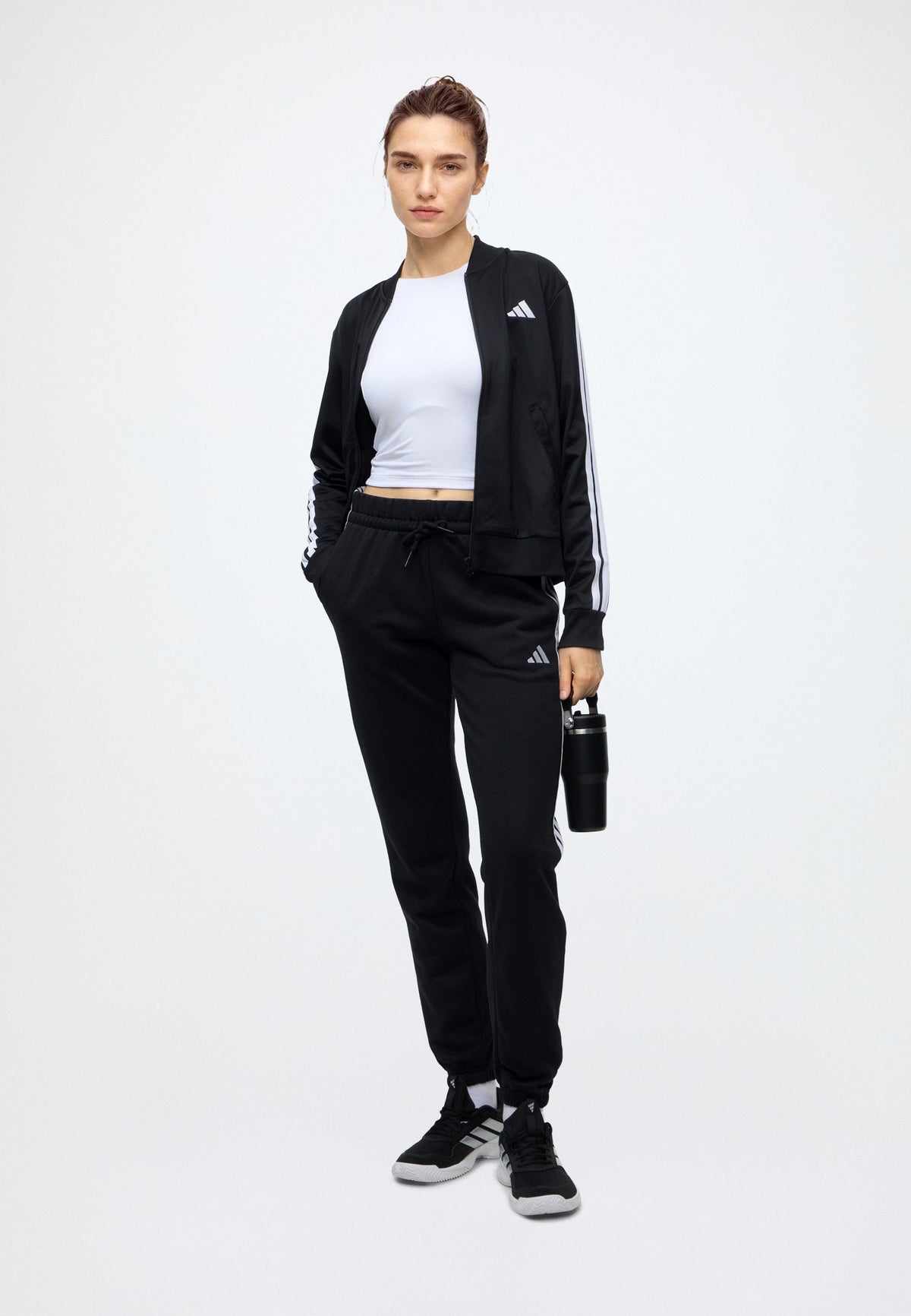 adidas Sportswear Essentials 3 Stripes Cuffed Pants – Pantaloni della tuta Donna