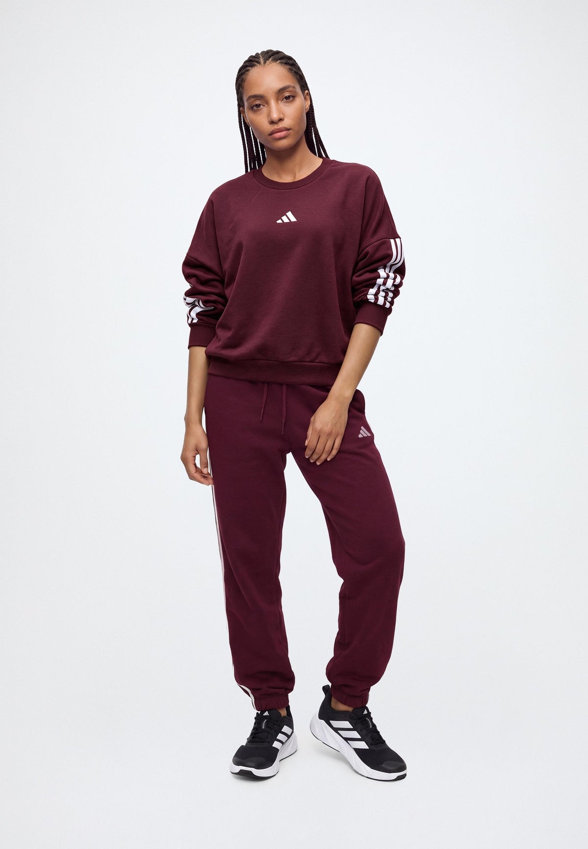 adidas Sportswear Essentials 3 Stripes – Felpa Donna