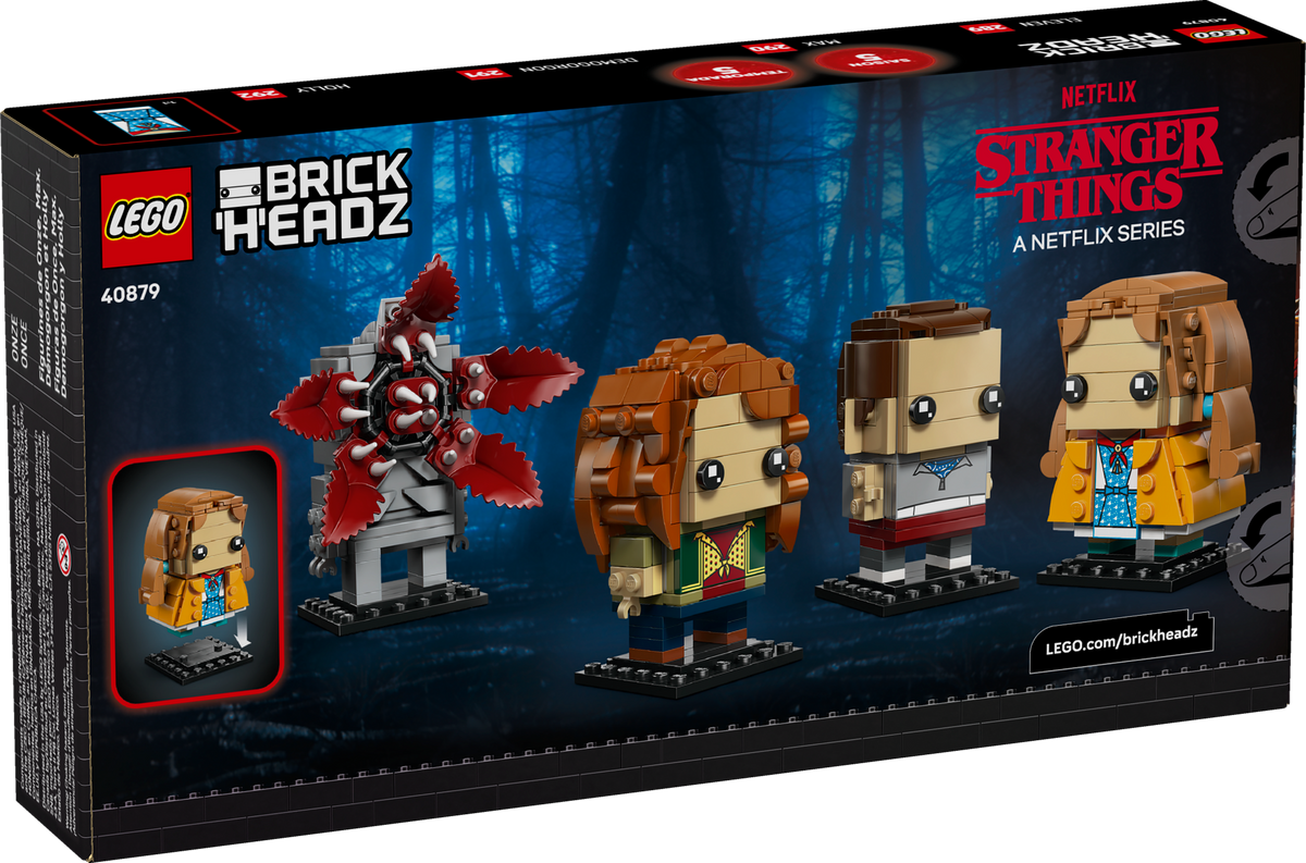 LEGO® BrickHeadz – Personaggi di Undici, Max, Demogorgone e Holly (40879)