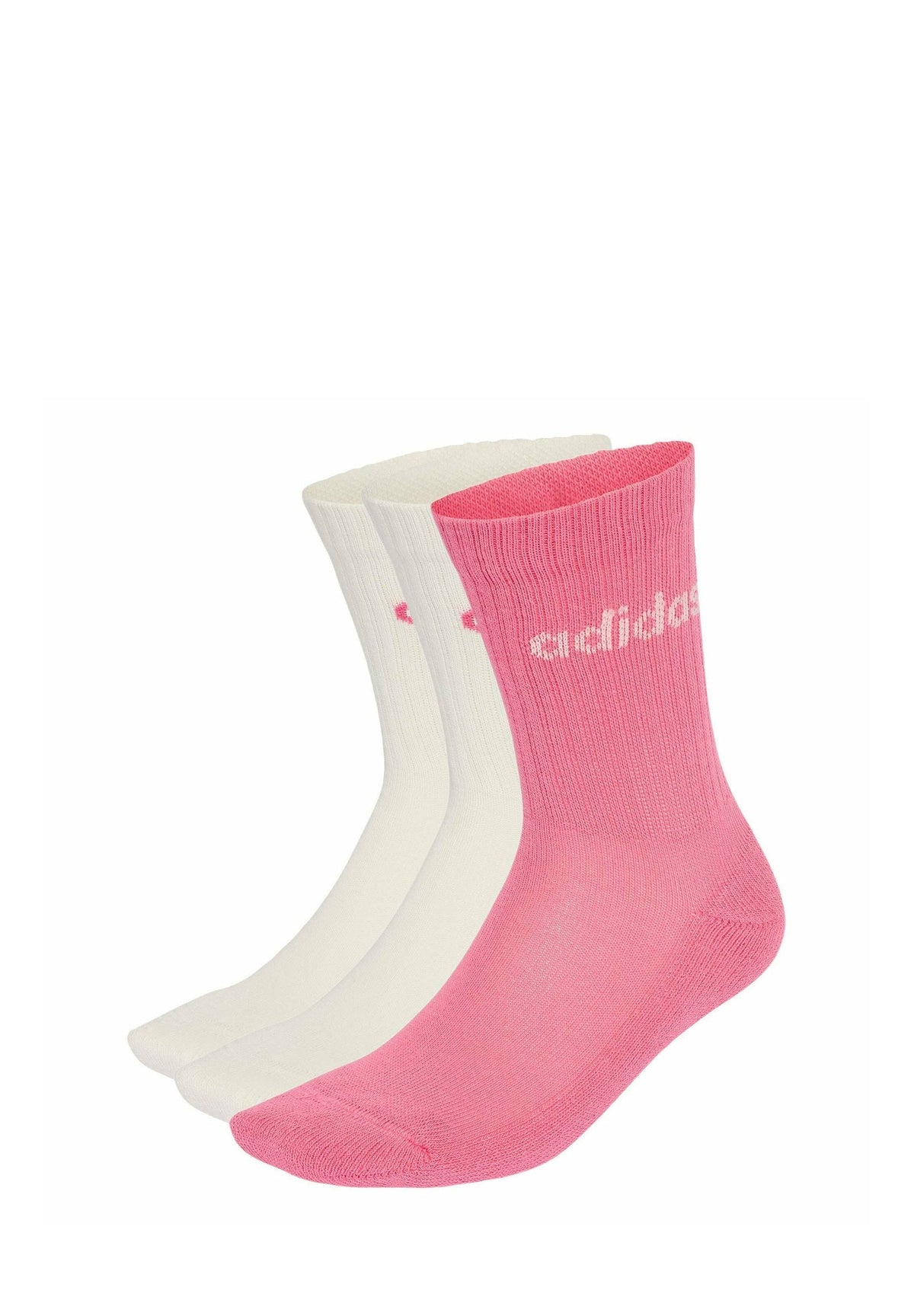 adidas Performance Linear Crew Socks Cushioned Socks Unisex 3 Pair Pack – Calzini sportivi
