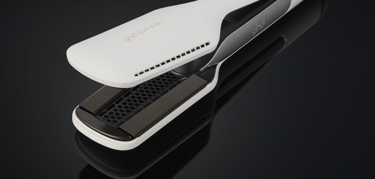 Piastra asciugacapelli ghd duet style bianca