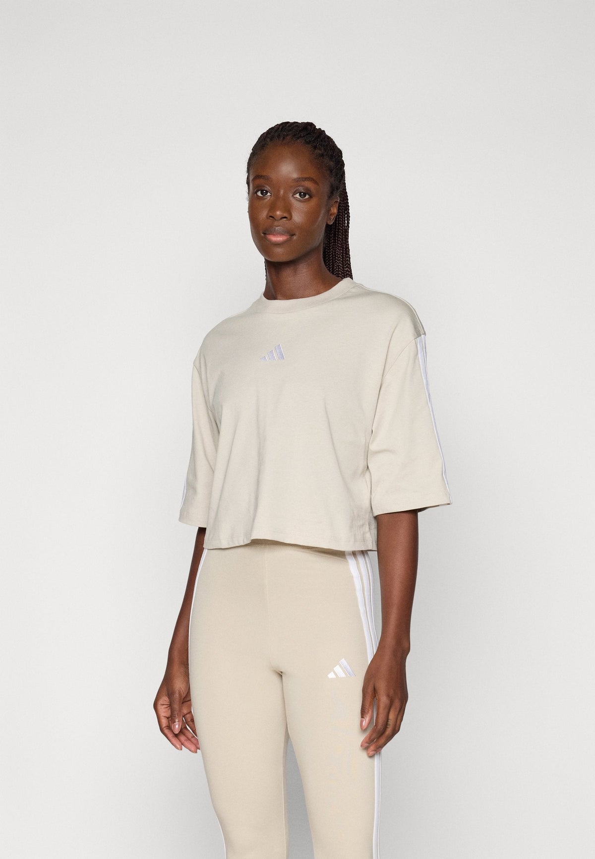adidas Sportswear Essentials 3 Stripes Loose – T-shirt stampata Donna