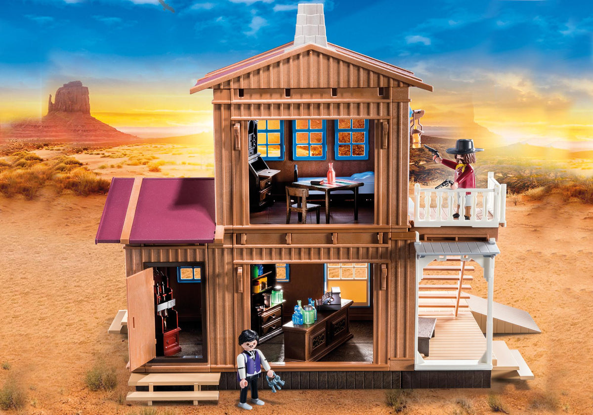 Negozio del Far West con studio
