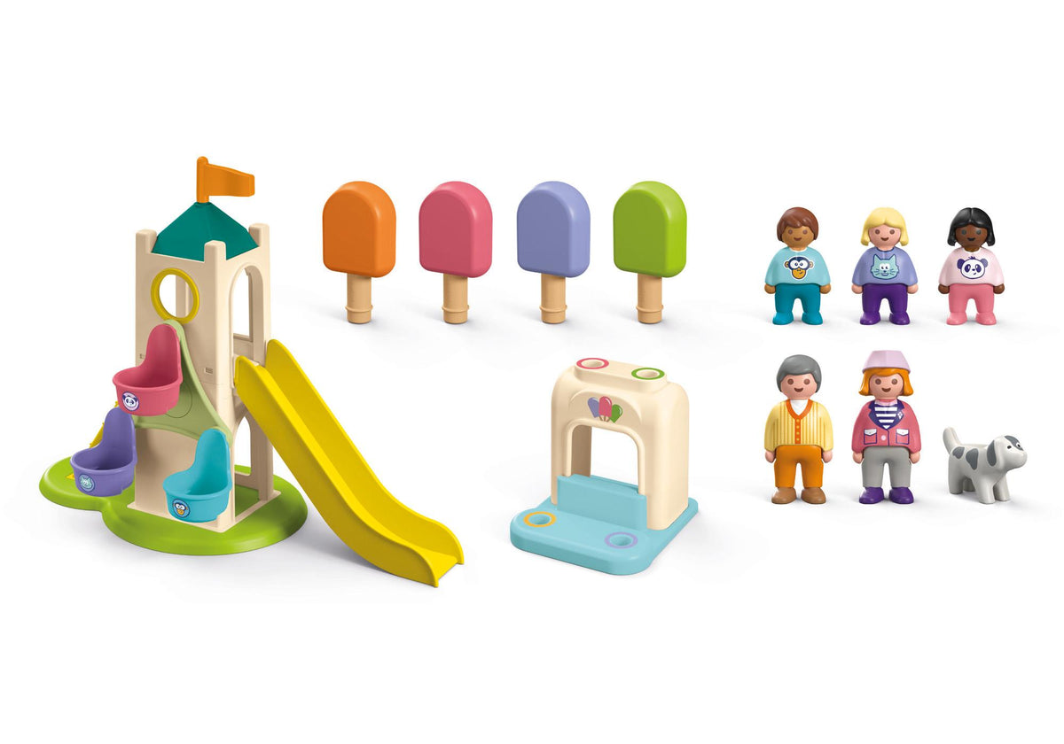 Junior: Parco giochi con scivolo gigante