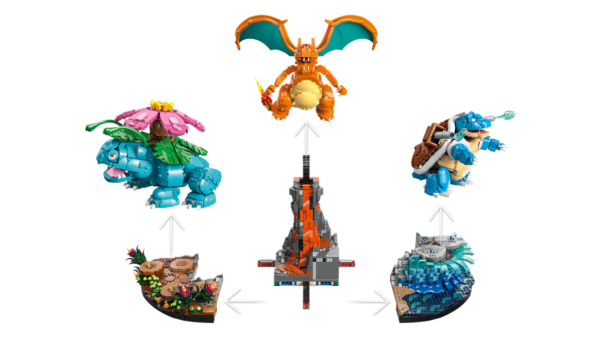 LEGO® Pokémon – Venusaur, Charizard e Blastoise (72153)