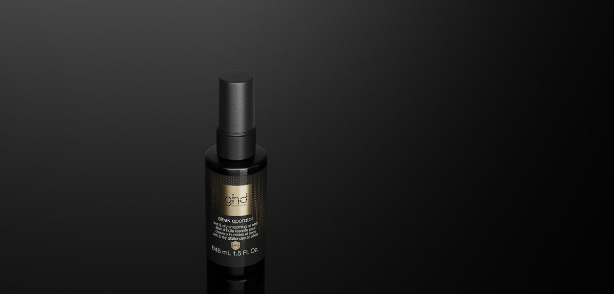 Nuovo elisir in olio lisciante per capelli bagnati e asciutti - ghd sleek operator