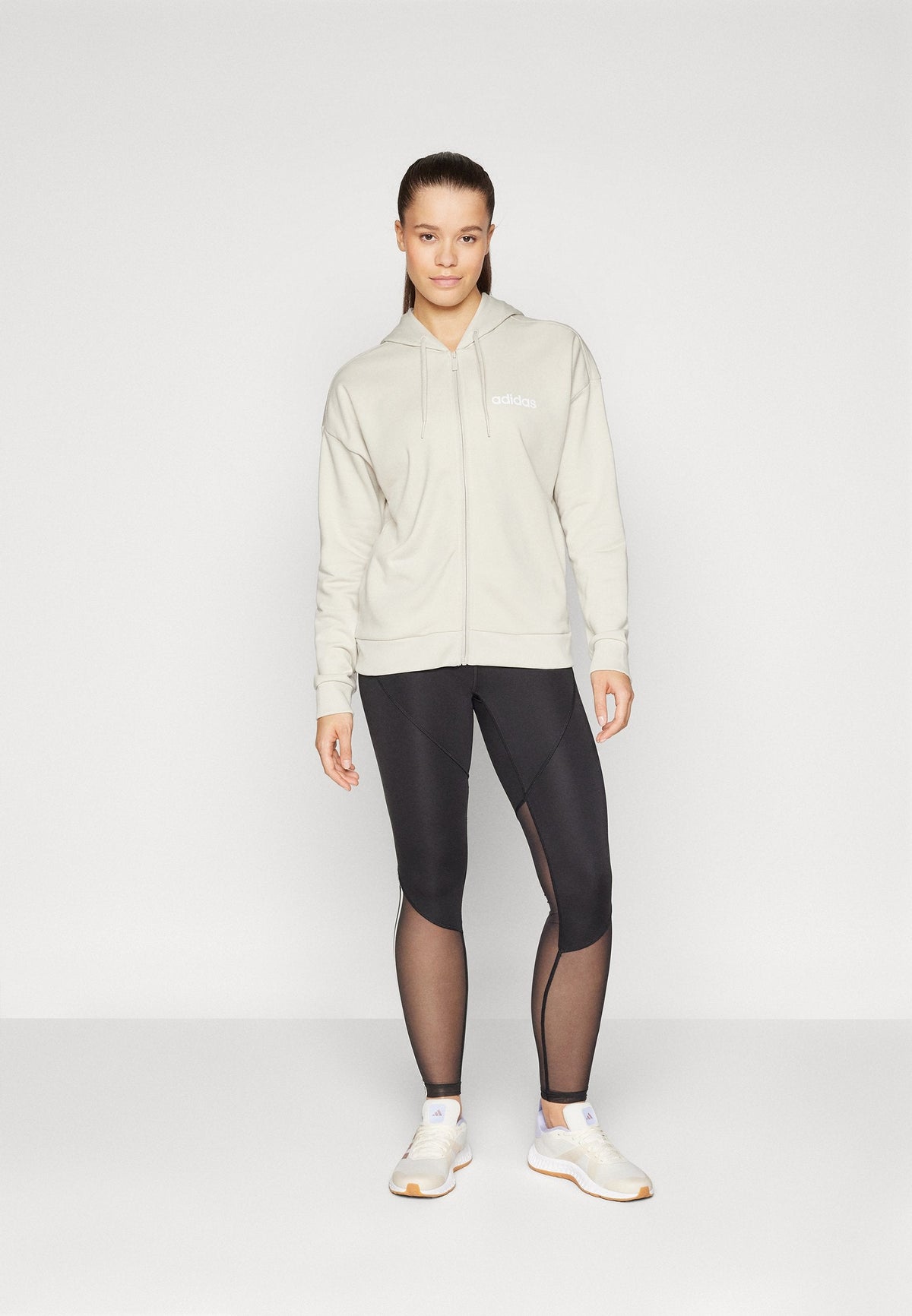 adidas Sportswear Essentials Linear Full Zip Hoodie – Felpa con zip Donna