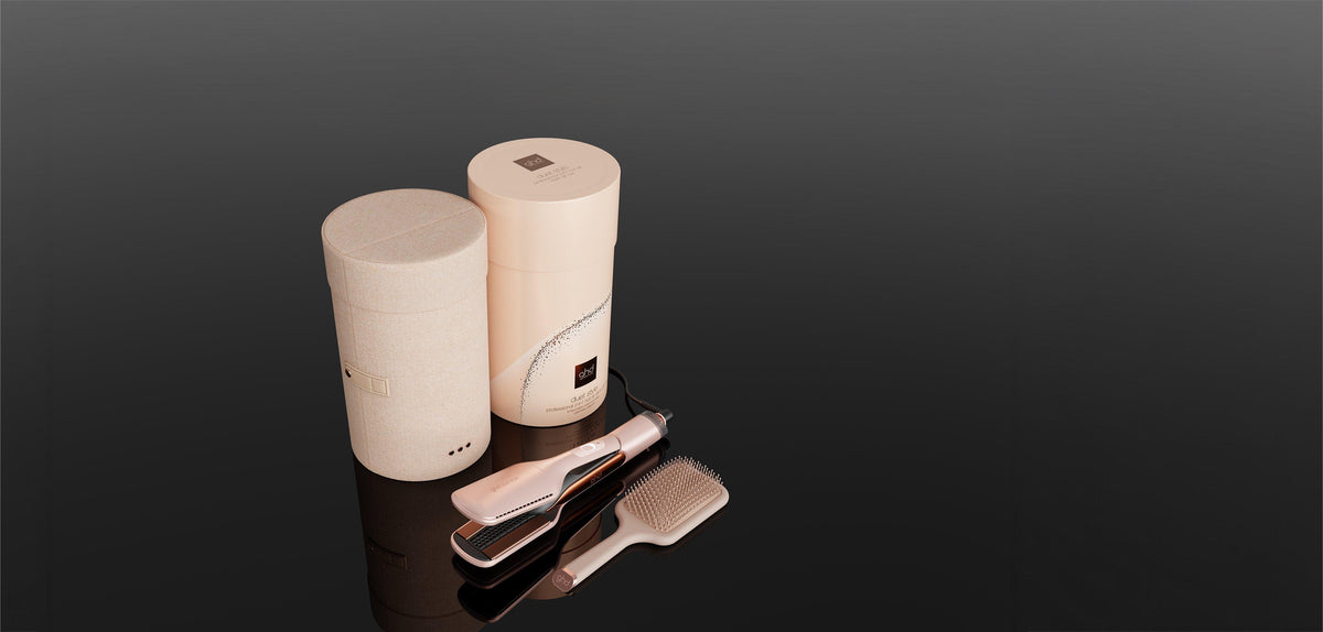 Nuovo cofanetto piastra asciugante 2 in 1 ghd duet style beige cashmere