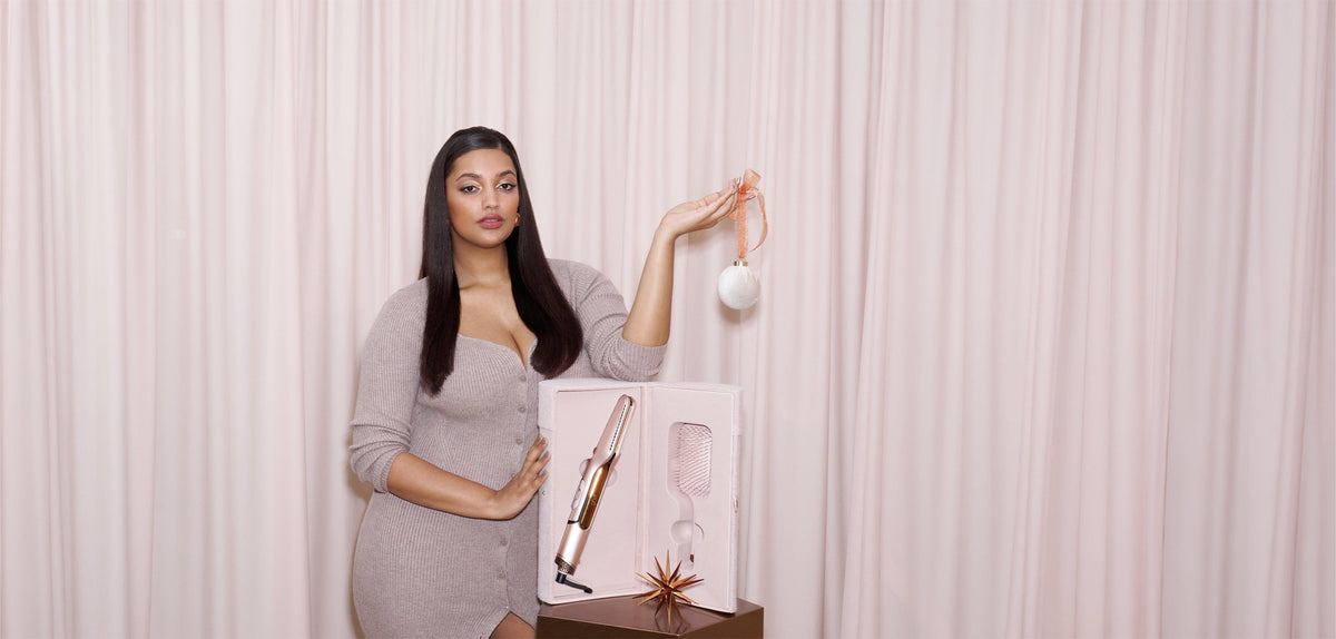 Nuovo cofanetto piastra asciugante 2 in 1 ghd duet style beige cashmere