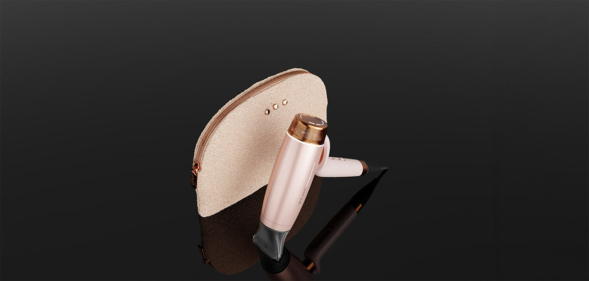 Nuovo cofanetto asciugacapelli ghd speed beige cashmere