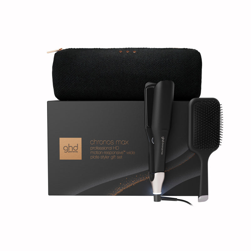 Nuovo cofanetto piastra a placche larghe ghd chronos max