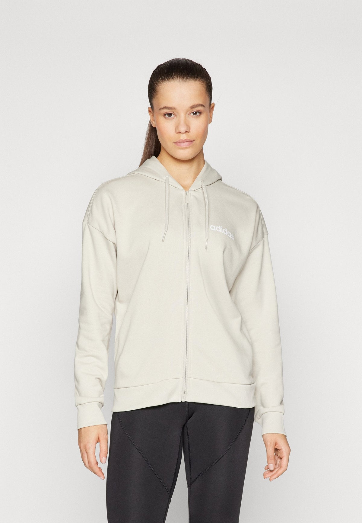 adidas Sportswear Essentials Linear Full Zip Hoodie – Felpa con zip Donna