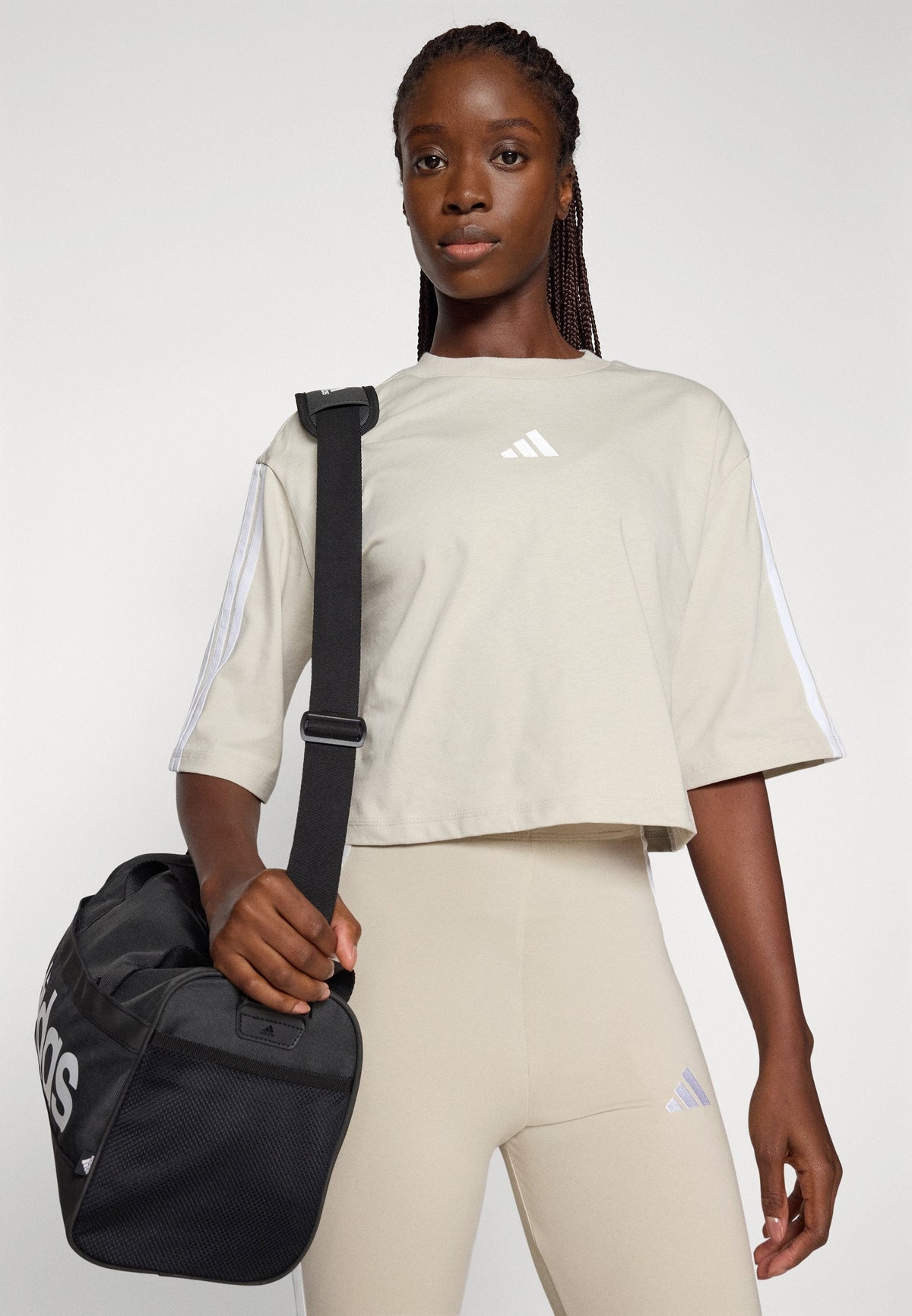 adidas Sportswear Essentials 3 Stripes Loose – T-shirt stampata Donna