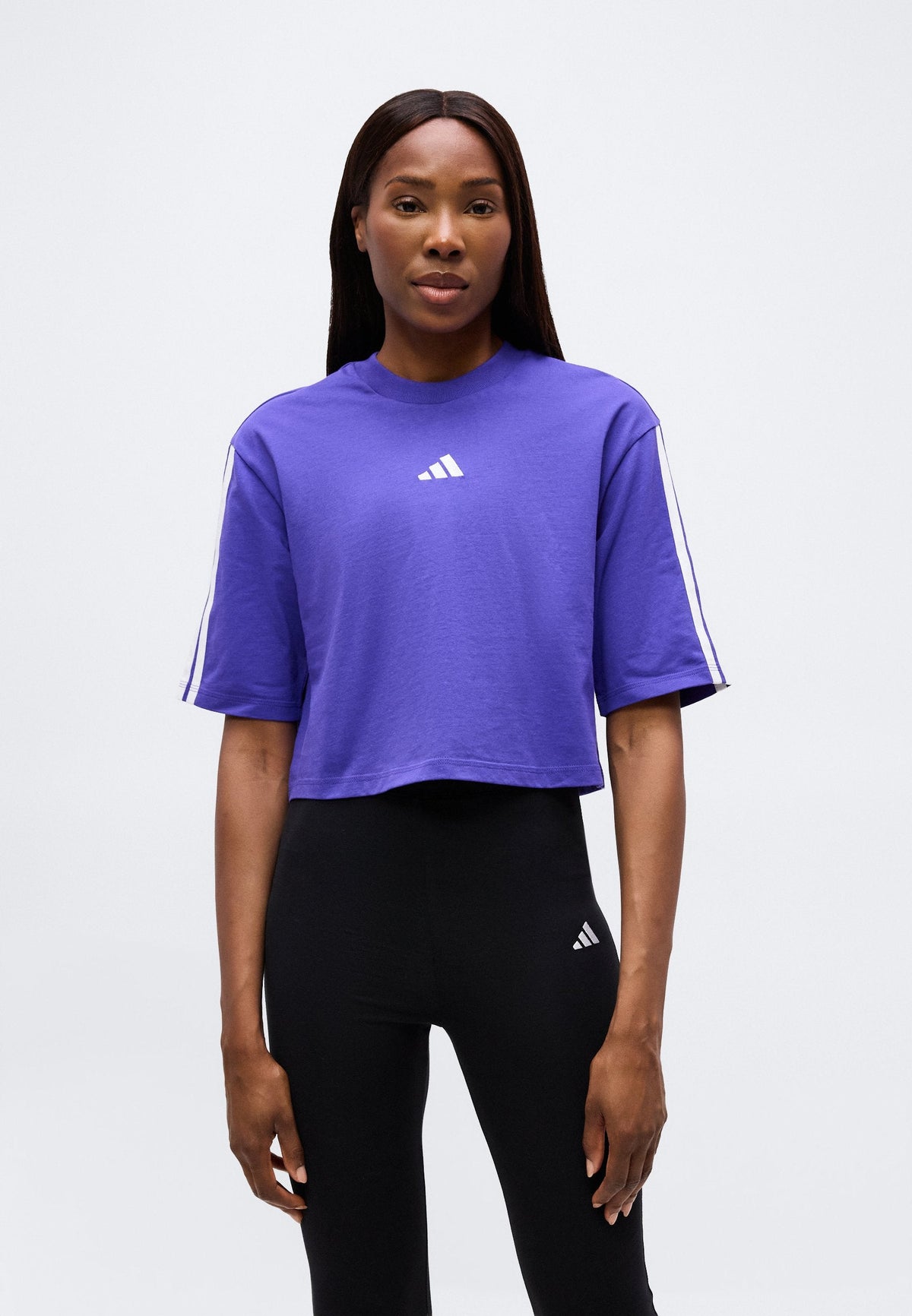 adidas Sportswear Essentials 3 Stripes Loose – T-shirt stampata Donna
