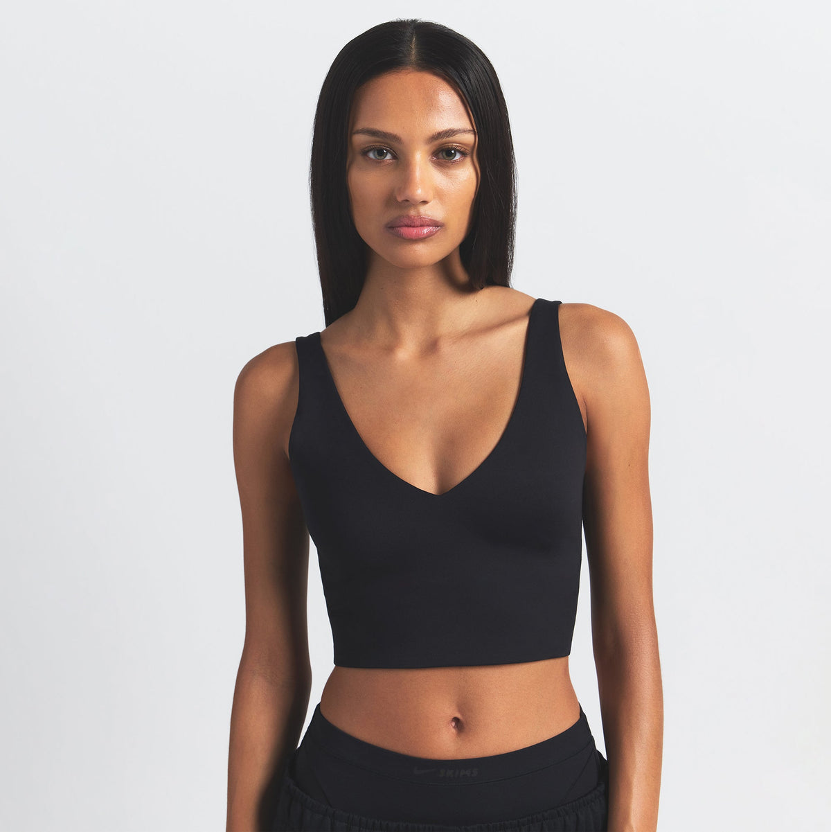 Top reggiseno con scollo a V